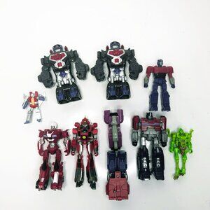 Transformers Action Figures Mixed Lot of 10 Includes Robot & Beast Modes
